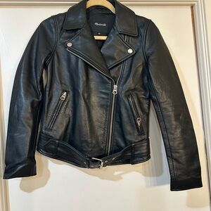 Inspired by old-school biker style leather jacket